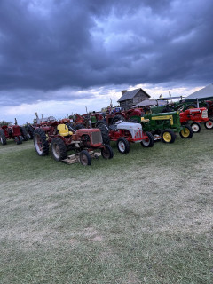 There were rows of tractors with good examples of many makes and models.