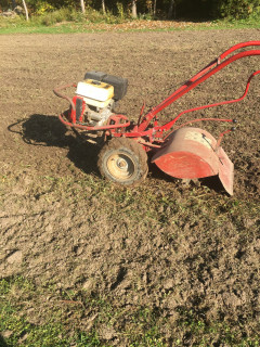 Troybilt putting the garden to bed for the winter.