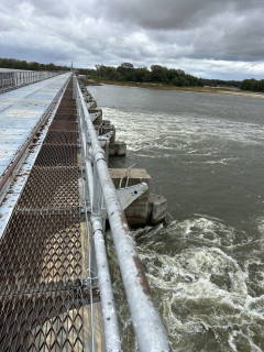 Looking across the river into Illinois