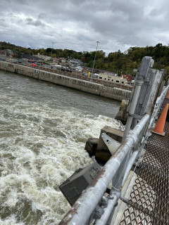 We were allowed to go to the top of the dam a take a few pictures. It’s quite a view.