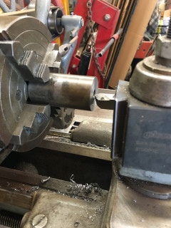 Faced off bar-stock to size