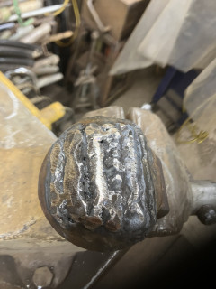 After applying hard surfacing