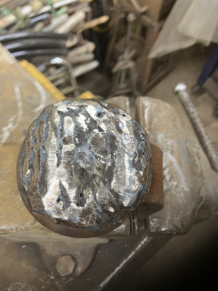 After welding with low carbon electrode for build up