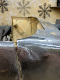 Welds ground smooth