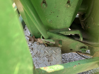 Strong arm deck lift lever.