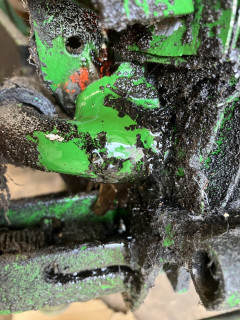 Oil leaking of of oil cooler tube