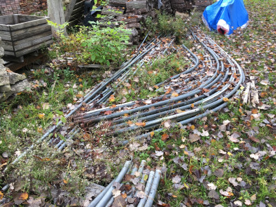 tubular pieces on pallets
