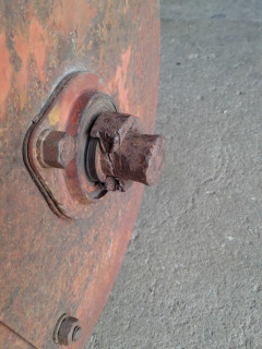 top end of auger shaft has seen some abuse