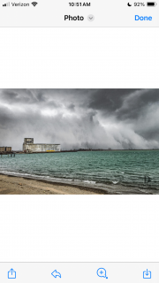 Lake effect coming off lake Erie