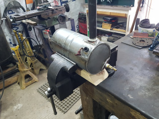 first leak test , full of water