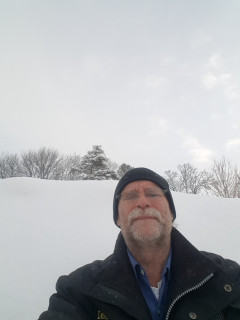 7' plus snow bank behind me