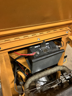 View under hood where it’s bolted to transition bracket.