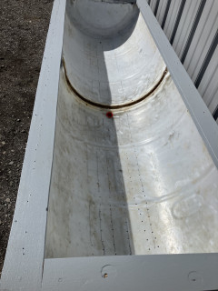 Two halves together gives me a 6’ long planting area.