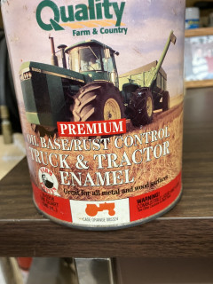 Case orange oil base enamel