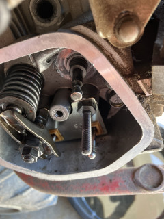 Slight nick on valve stem