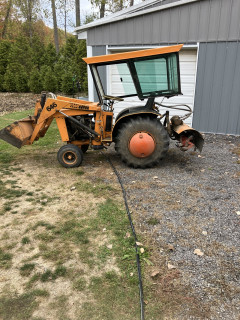 646 with tiller mounted