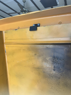 Latch holding hood open