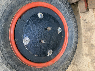 Transition plate mounted with new hardware.