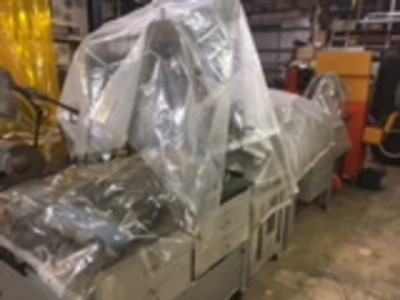 More shower curtains to cover up machines.