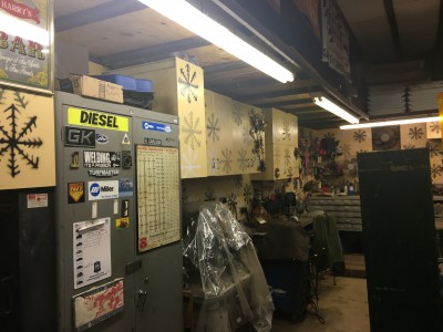 Weld area from other side