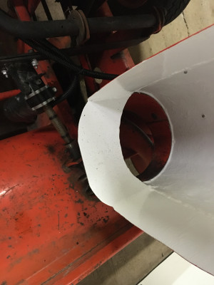 JANCOE shelf added to bottom of chute.