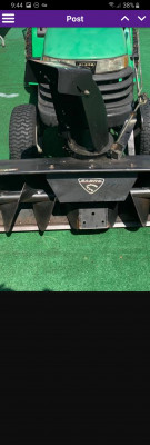 The JD Sabre blower has holes in the auger paddles. I wonder if it helps keep snow from sticking to the auger? So would a can of non stick cooking spray or wd40...