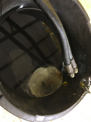 Nasty spooge coming out of a cylinder