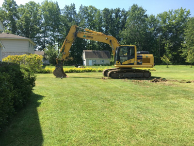 Excavator showed up this morning.