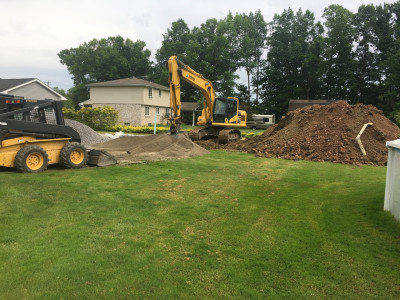 Backyard looks like a war zone