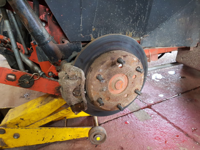 How you stop a 2200 lb loader tractor / blower