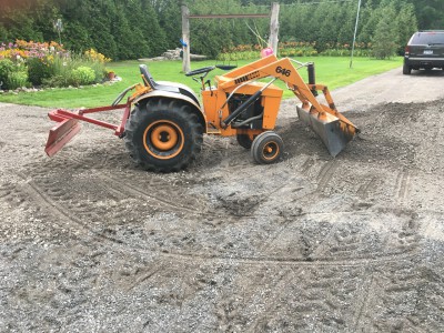 Back dragging the pile