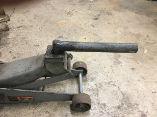Lifting tool made for floor jack