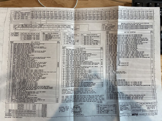 Ultra 1MR Motor Master Code Schedule (Sheet 1)