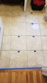 Tile laid