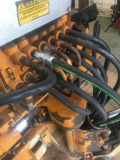 New hydraulic hose installed.